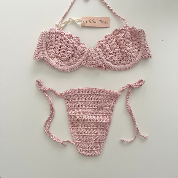 Ocean Shell Underwire Bustier (Pink Blush)