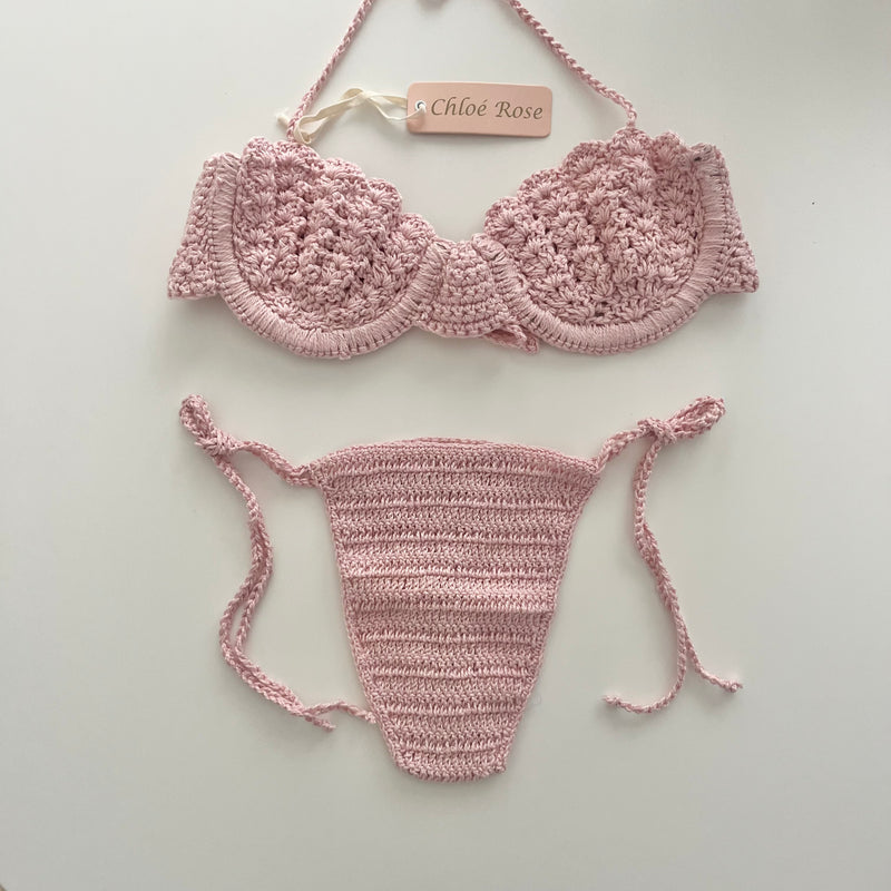 Ocean Shell Underwire Bustier (Pink Blush)