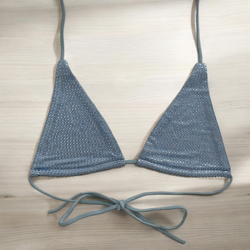 11:11 Bikini Top (Celestite Blue)