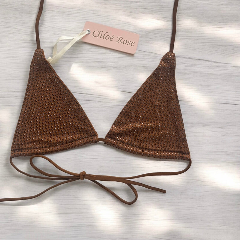 11:11 Bikini Top (Chocolate Topaz)