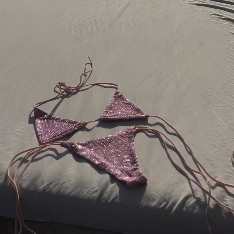 11:11 Bikini Top (Rose Quartz)